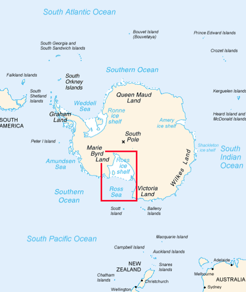 Map of Antarctica