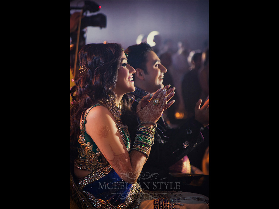 Priya & Mash watching their reception musicians at the JW Marriott Phuket Resort & Spa