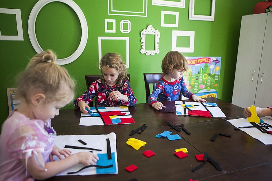 Simple Mondrian Art Project for Kids